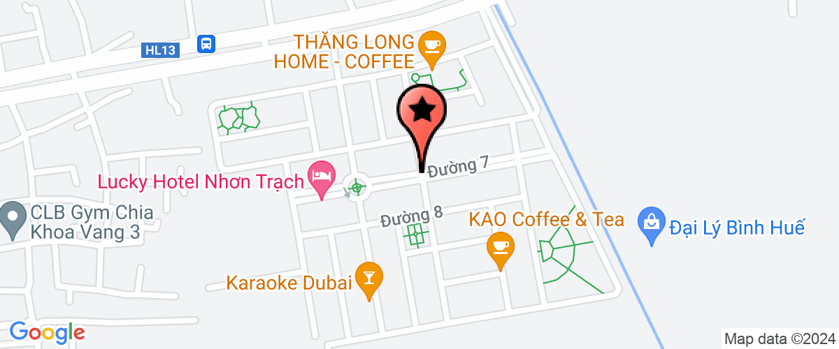 Map go to Nhon Trach New Industry City Company Limited
