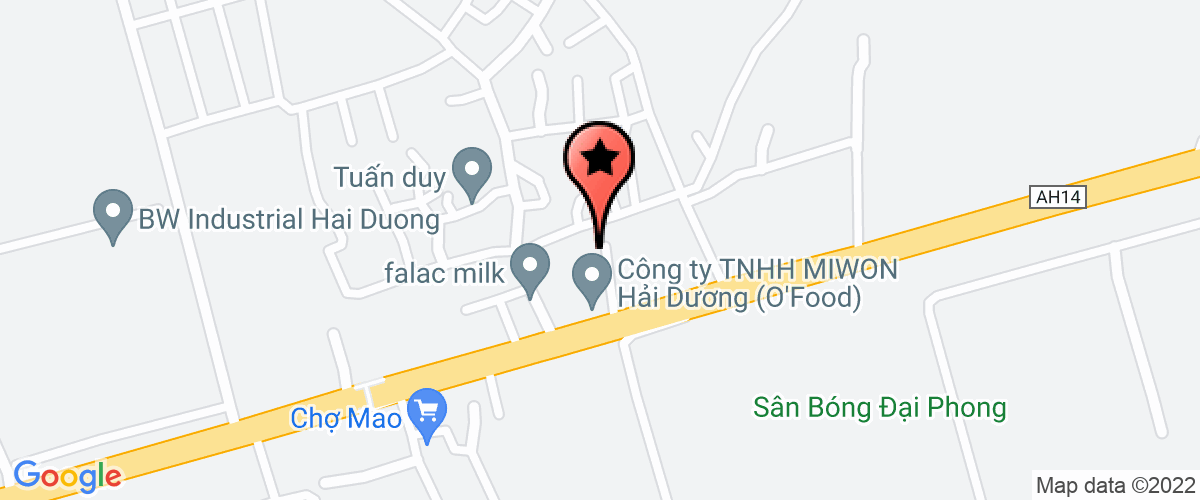Map go to Chi nhanh co phan day va cap dien TAYA (VietNam) Company