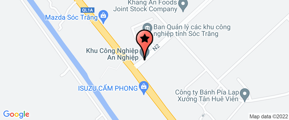 Map go to Cong doan cac khu cong nghiep Soc Trang Province