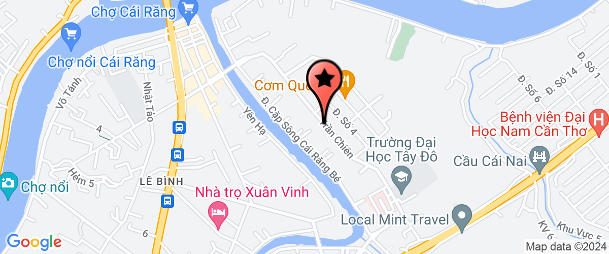 Map go to Benh Vien Da Khoa Quan Cai Rang