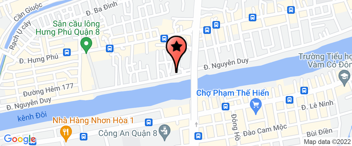 Map go to Bau Troi Xanh International Company Limited