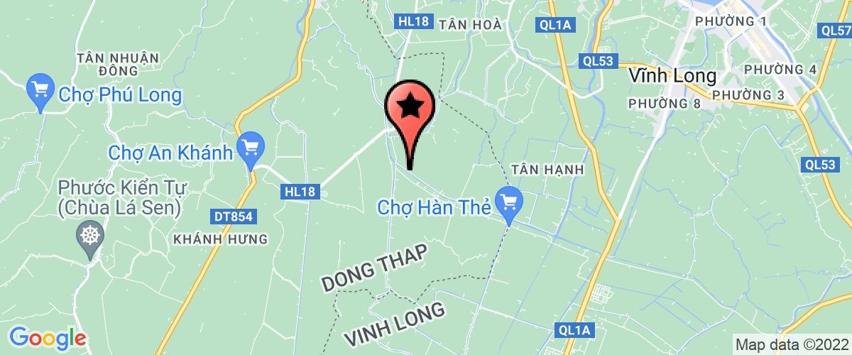 Map go to UBND xa Tan Binh