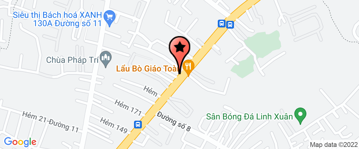 Map go to Duc Nhan Hoa Lu Service Trading Company Limited