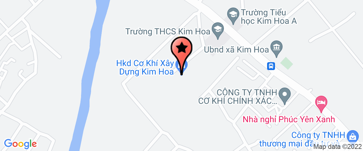 Map go to Kim Hoa Construction Joint Stock Company