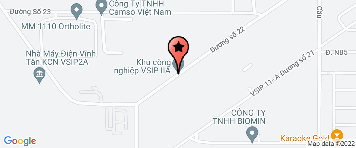 Map go to Jur Shen (Viet Nam) Company Limited