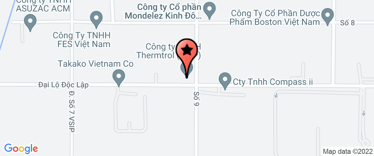 Map go to THERM - O - DISC (VietNam) (Nop ho thue nha thau nuoc ngoai) Company Limited