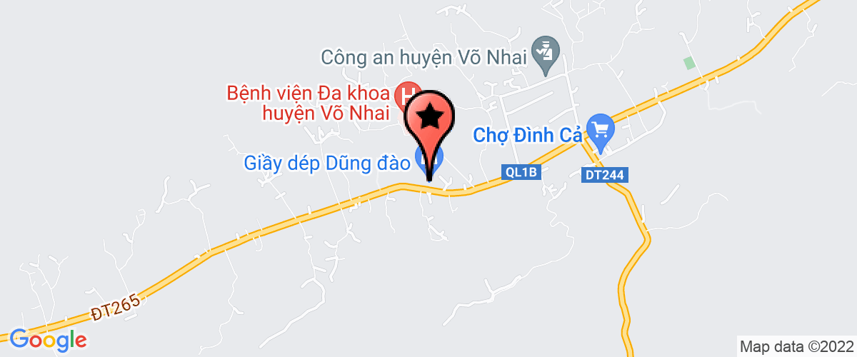 Map go to thi tran Dinh Ca Elementary School
