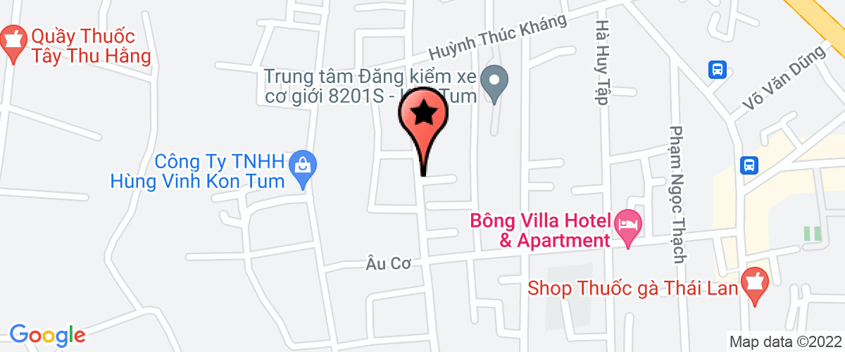 Map go to Tran Hoang Kon Tum Company Limited