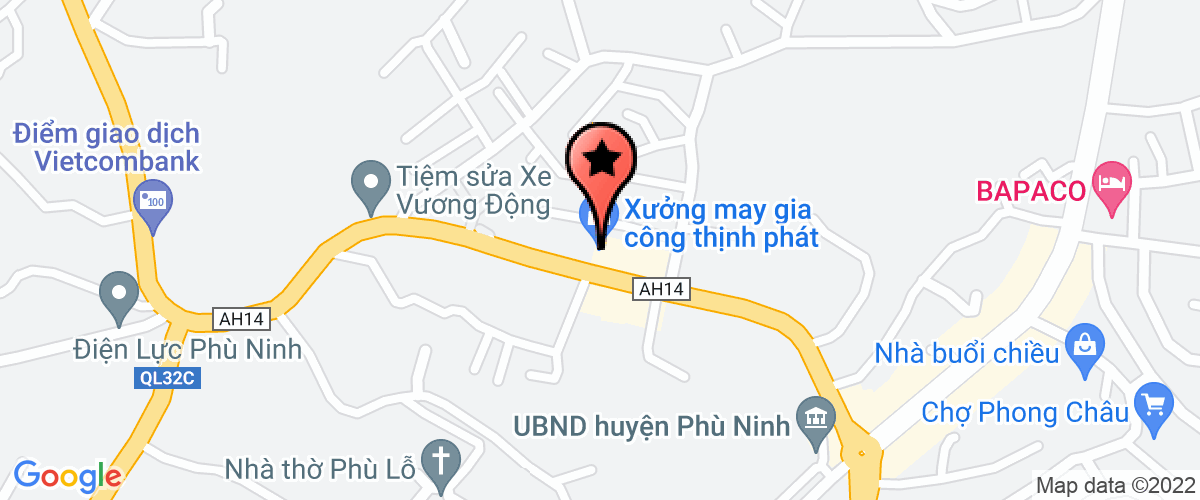 Map go to Hana Phu Tho Company Limited