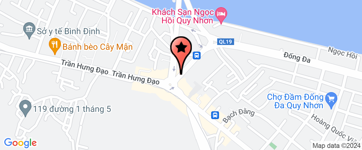 Map go to Representative office of  VietNam in Thanh Pho Quy Nhon Forestry Corporation Joint Stock Company