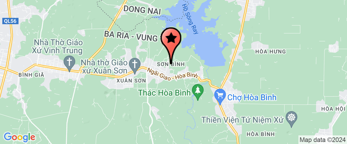 Map go to Chau Duc Agricultural Processing Joint Venture Company