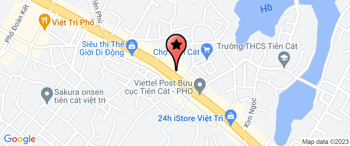 Map go to Phú Thọ Construction Joint Stock Company