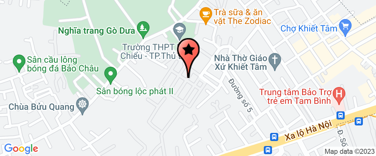 Bản đồ đến Công Ty TNHH Sô Cô La Hưng Nam