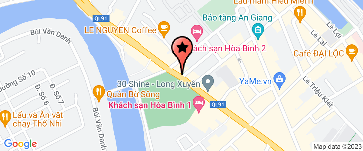 Map go to Phong y te Long Xuyen City