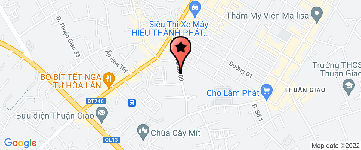 Map go to SX-TM-DV Tran Gia Company Limited