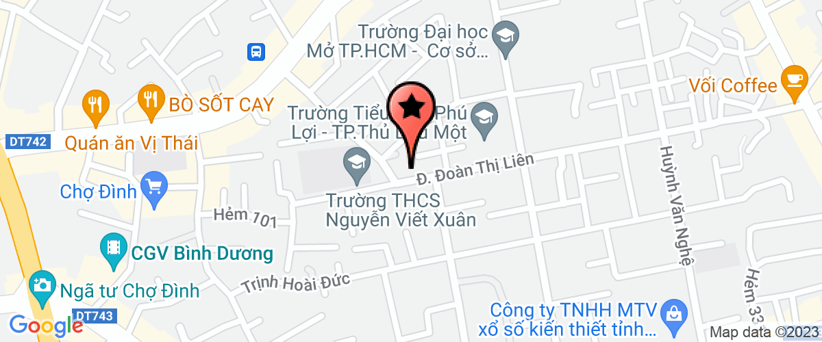 Bản đồ đến Công Ty TNHH Thương Mại Hùng Linh Vina