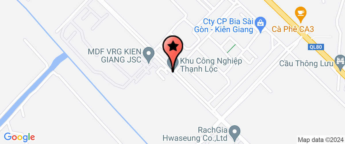 Map go to Branch of  Vina-Bat in Kien Giang Province Joint Venture Company Limited