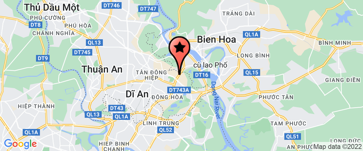 Bản đồ đến Công Ty TNHH Thương Mại Dịch Vụ Sài Gòn Dĩ An