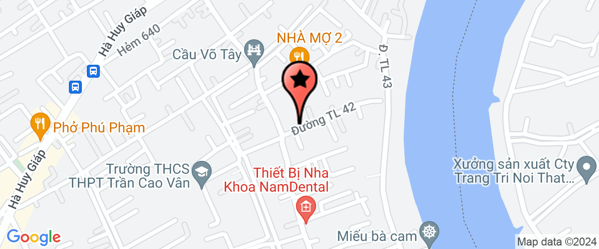 Bản đồ đến Công Ty TNHH  Sản Xuất - Thương Mại Nam Hoa Sơn