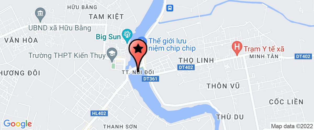 Map go to Thi tran Nui Doi Elementary School