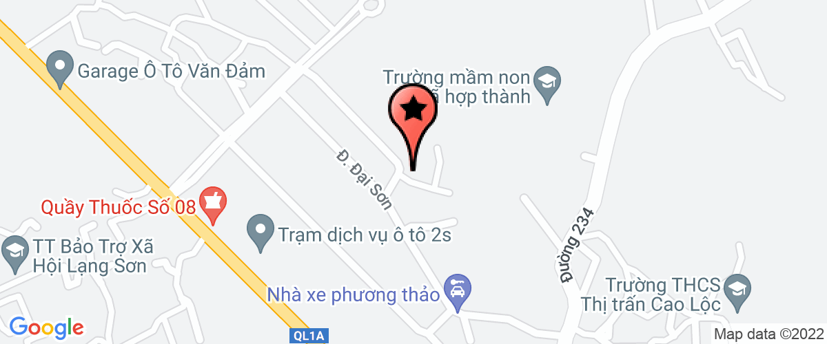 Map go to Trung Nam Technical Science Company Limited