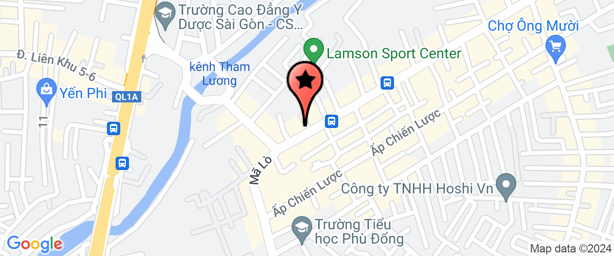 Map go to Com Xanh Company Limited
