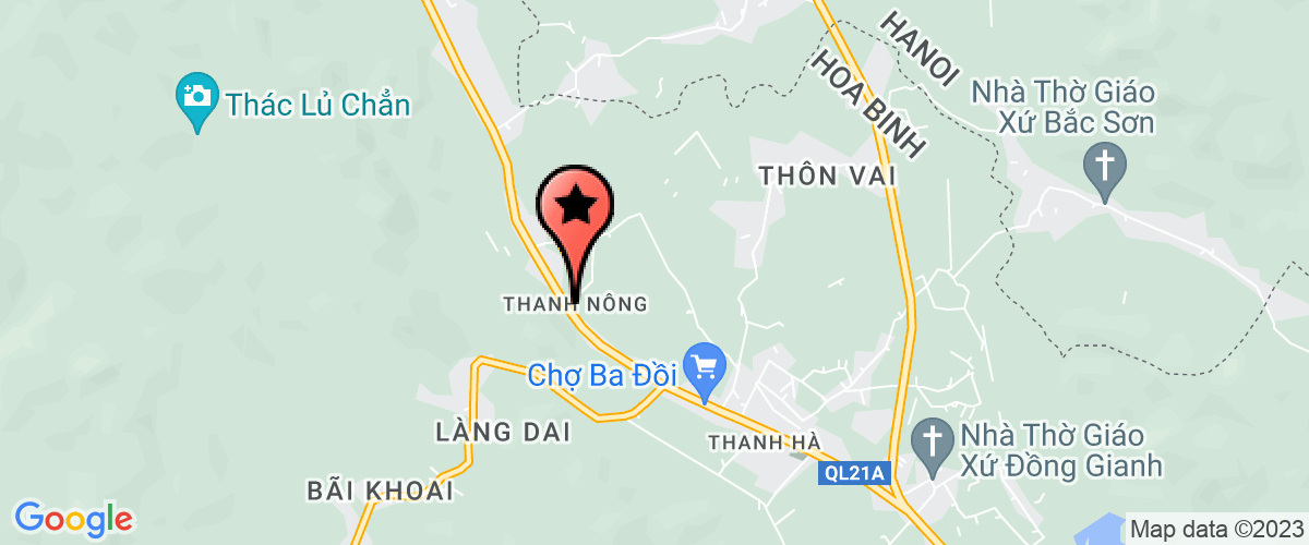 Map go to xa Thanh Nong Elementary School