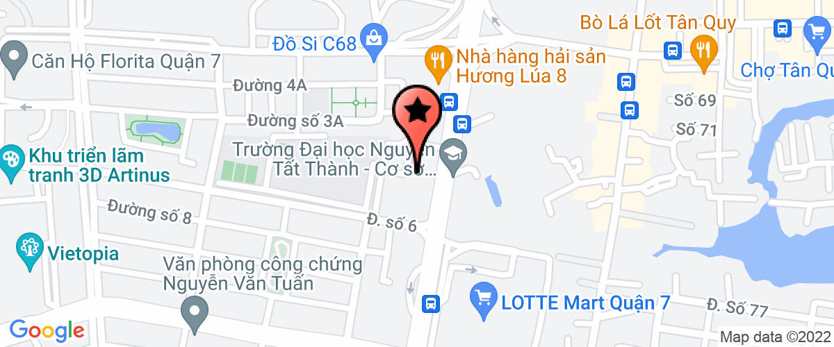 Map go to Viet Rubber Company Limited