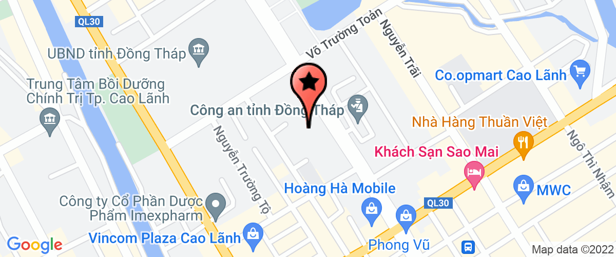 Map go to A Chau Dong Thap Company Limited