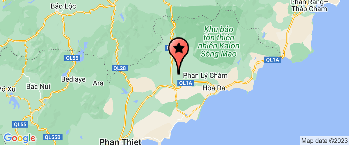 Map go to Bac Binh Energy Joint Stock Company