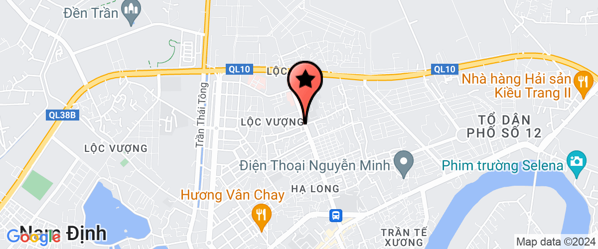 Map go to Ban quan ly du an quy toan cau HIV-ADIDS Nam Dinh Province