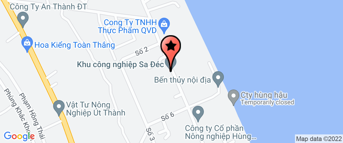 Map go to Kien Thanh Seafood Joint- Stock Company