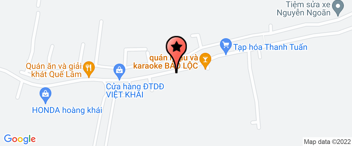 Map go to Phu Ngoc Gold Shop Private Enterprise