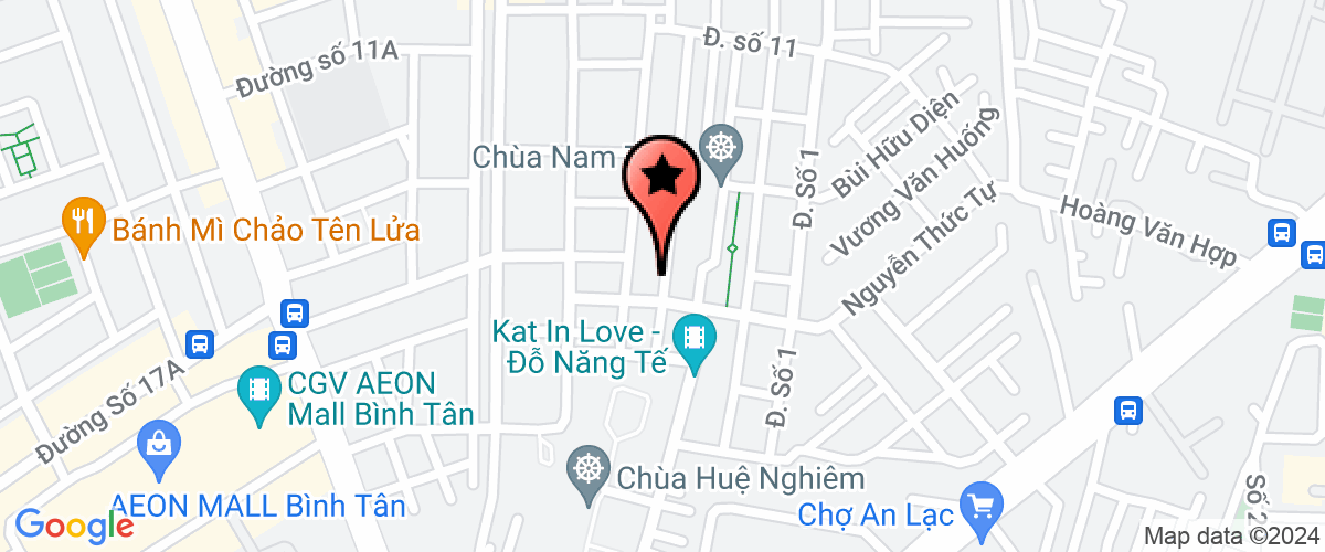 Bản đồ đến Cty TNHH Sản Xuất Kim Tuyền