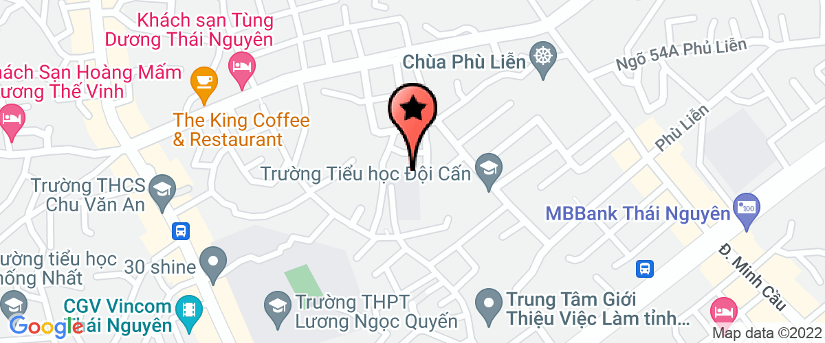 Map go to Minh Tien Thai Nguyen Private Enterprise