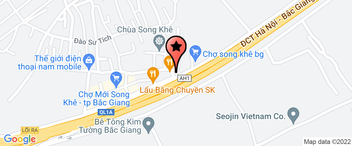 Map go to Ht - 68 Bac Giang Construction And Investment Joint Stock Company