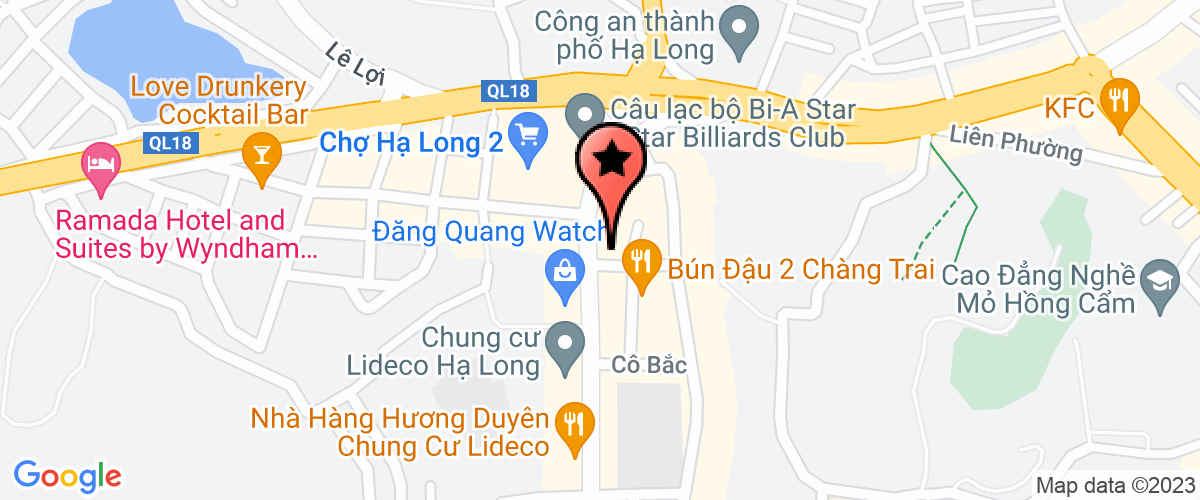 Map go to Hoi lien hiep thanh pho Ha Long Women