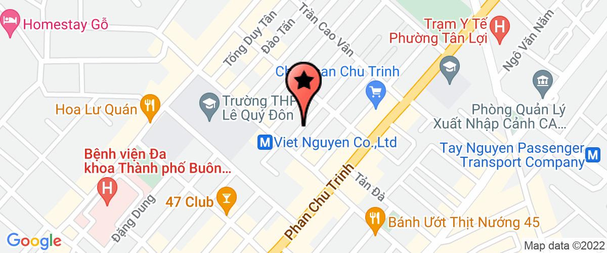Map go to Nam Tay Nguyen Service Company Limited
