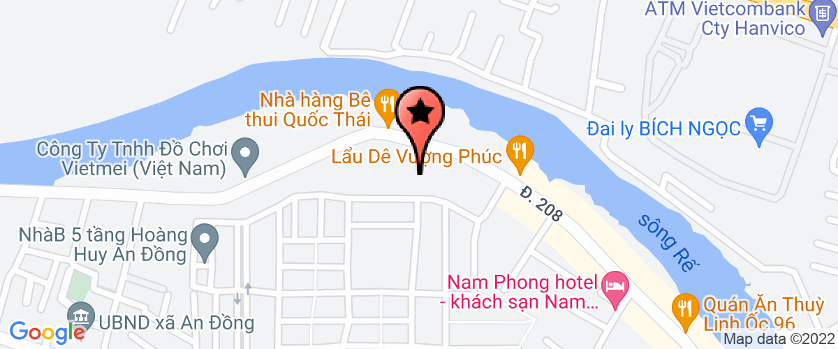 Map go to co phan ket cau thep va thiet bi nang Thanh Long Company