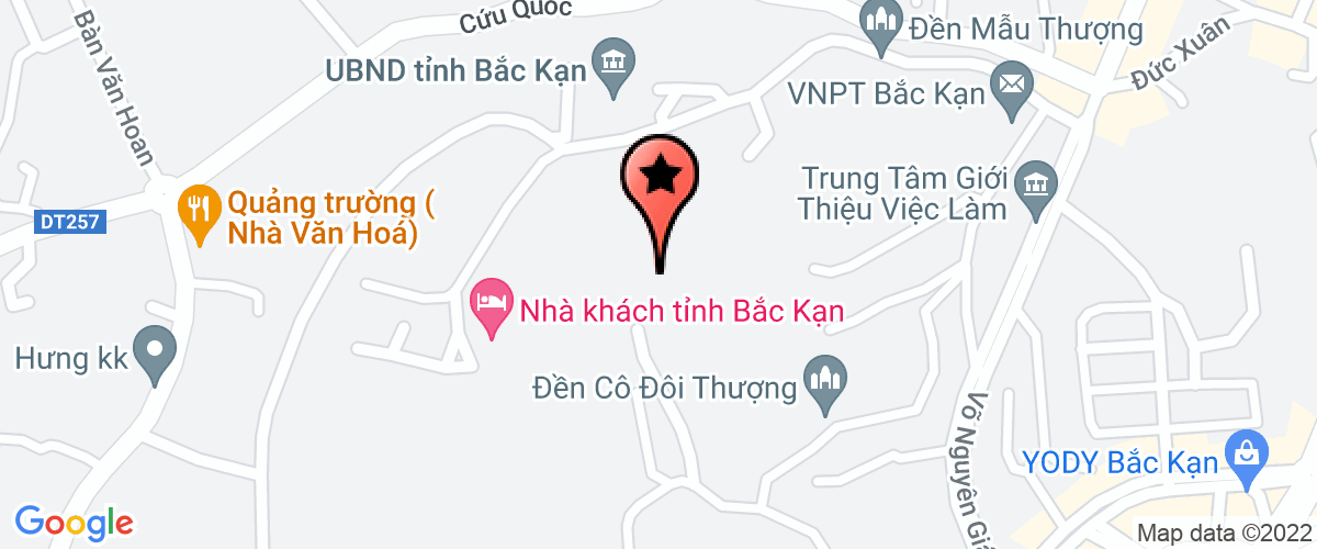 Map go to Anh Tuan Bac Kan Company Limited
