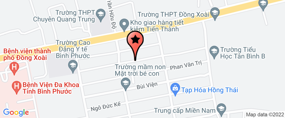 Map go to Ngoc Minh Binh Phuoc Company Limited