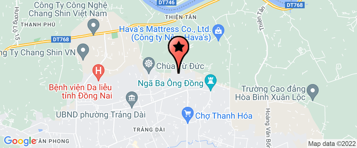 Map go to Phong  Tan Uyen District Medical