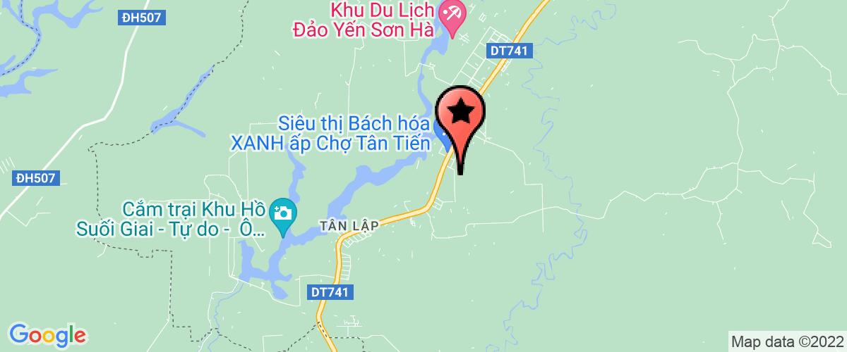 Map go to Toa an nhan dan Dong Phu District