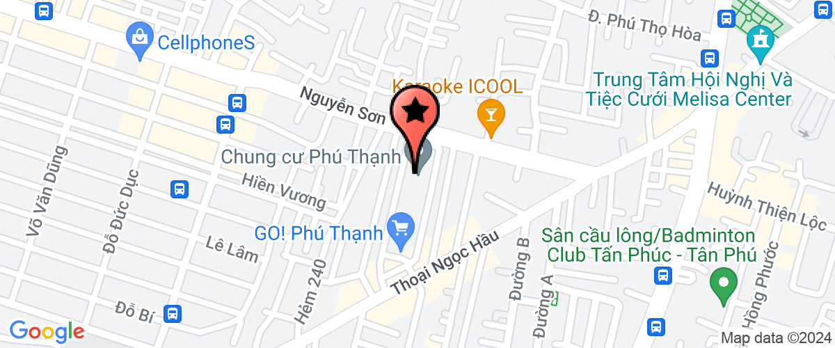 Bản đồ đến Công Ty TNHH E.B Phú Thạnh