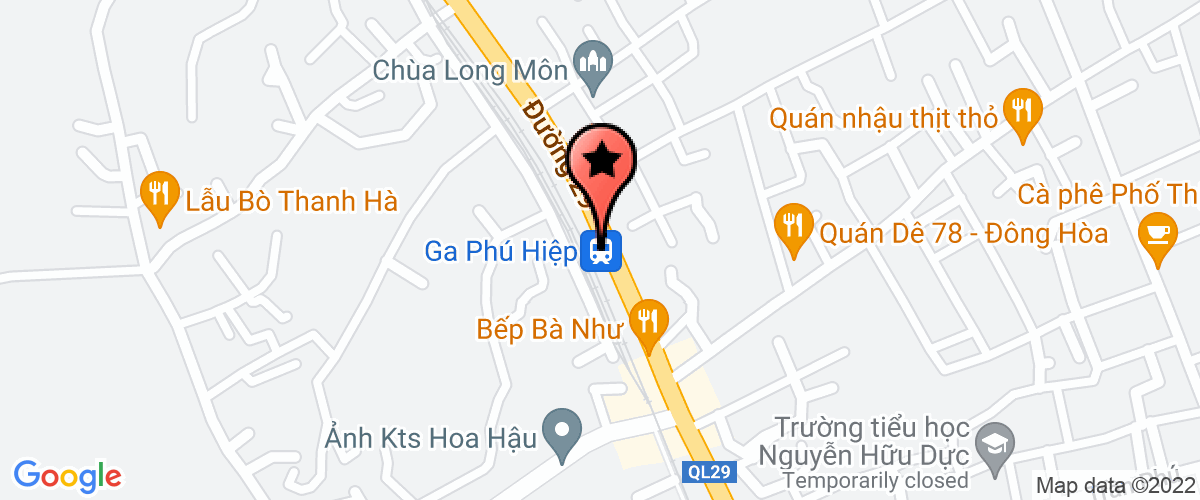 Map go to Hiep Thanh Phu Construction Company Limited