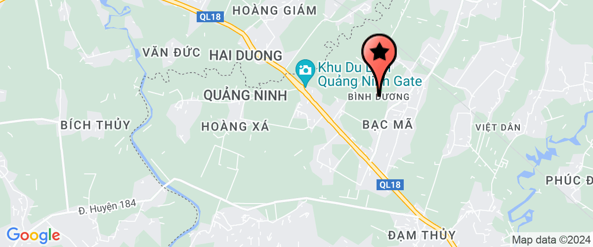 Map go to Binh Duong Dong Trieu District Secondary School