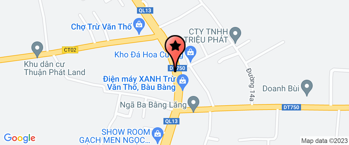 Map go to Anh Quan Breeding Development Company Limited