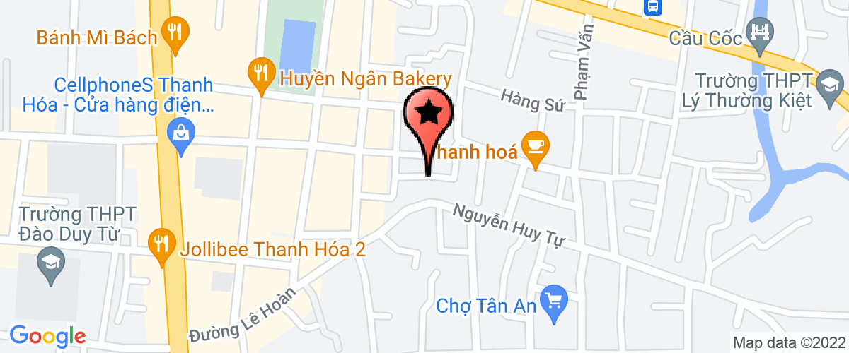 Map go to Song Xanh Investment Joint Stock Company