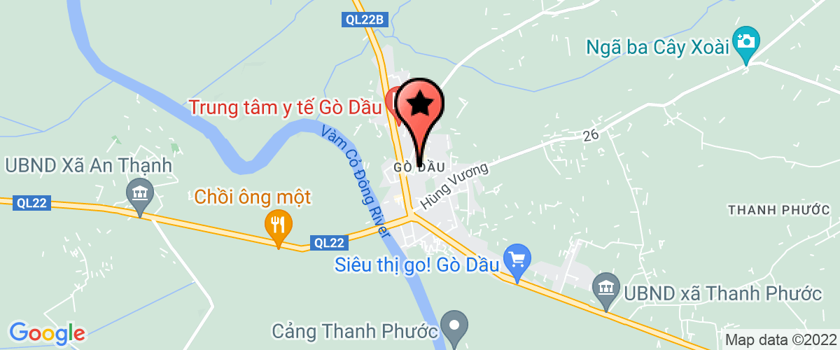 Map go to Thanh Tra Go Dau District