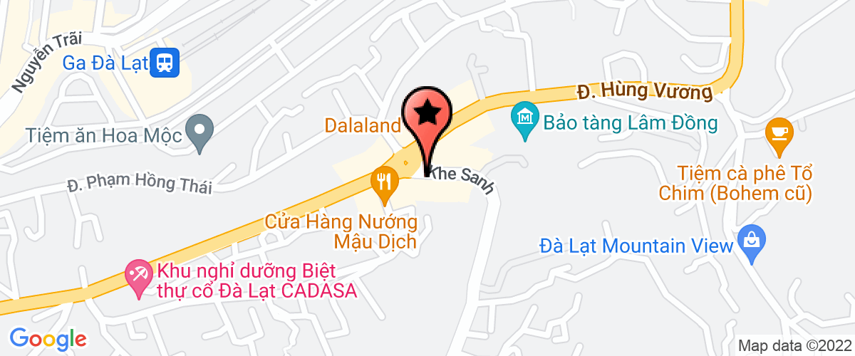 Map go to Hoang Viet Da Lat Service Trading Investment Joint Stock Company